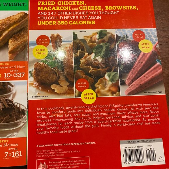 Rocco Dispirito cookbook lot Now eat this Italian comfort foods diet recipe book - Picture 6 of 8